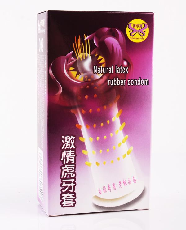 Super ribbed bi-textured Super Gold condom intense feel