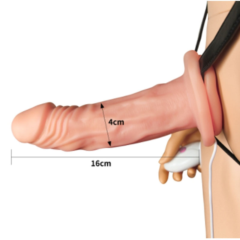 Dương Vật Giả Dây Đeo Rỗng Có Rung Lovetoy USA DC65K Thiết Kế Tiện Dụng