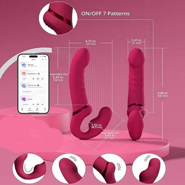 Dương vật giả 2 đầu Lovense Lapis siêu rung mạnh mẽ kích thích Dương vật giả 2 đầu Lovense Lapis siêu rung mạnh mẽ kích thích