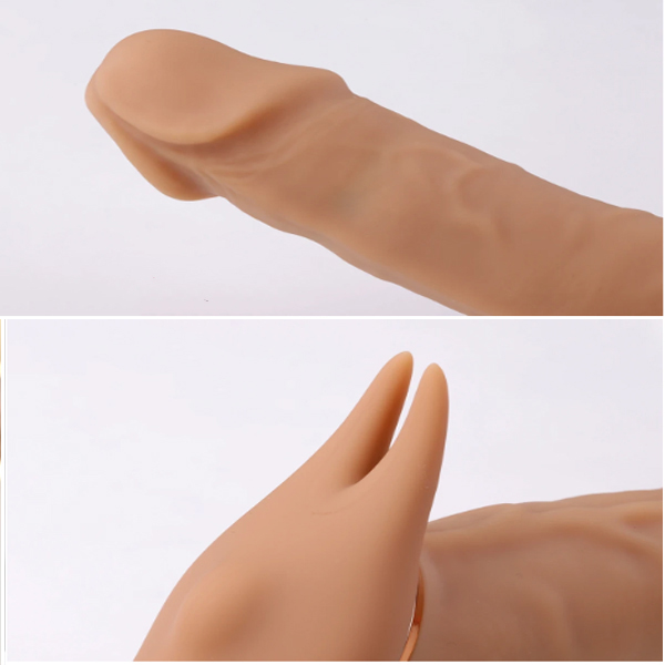 Dương Vật Silicon Cao Cấp 2 Đầu Rung Kích Thích Cho Cặp Đôi