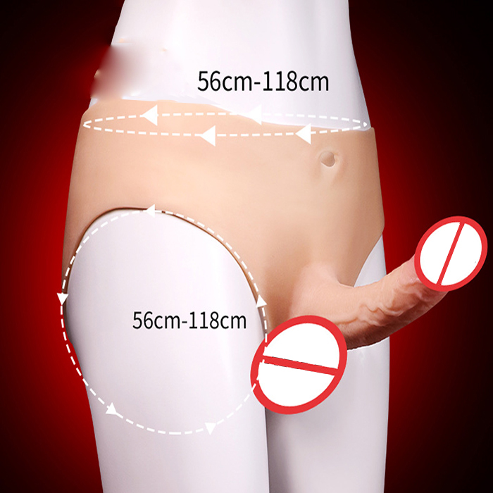 Dương vật giả silicon liền quần mềm mại kích thích cực mạnh