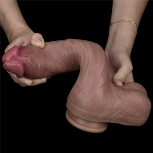 Dương Vật Giả Lovetoy Silicone 2 Thớ Kích Thích Điểm G Nữ