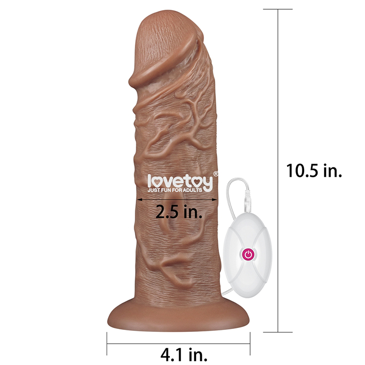 Dương vật Lovetoy khổng lồ siêu to rung điểm G silicon PVC