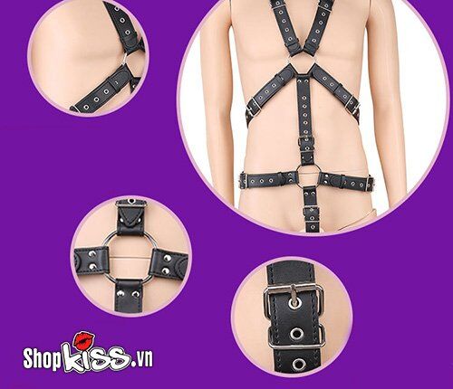 Dụng cụ bạo dâm da BZ19 đai thắt toàn thân kích thích cực mạnh