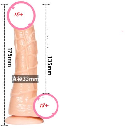 Farana Female Floor Mounted Soft Silicone Dildo 17.5cm Long Multiple Use