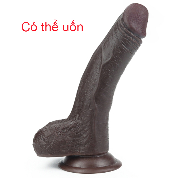 Dương vật giả Lovetoy DV 61 da đen 2 lớp siêu thực, cực mềm mại