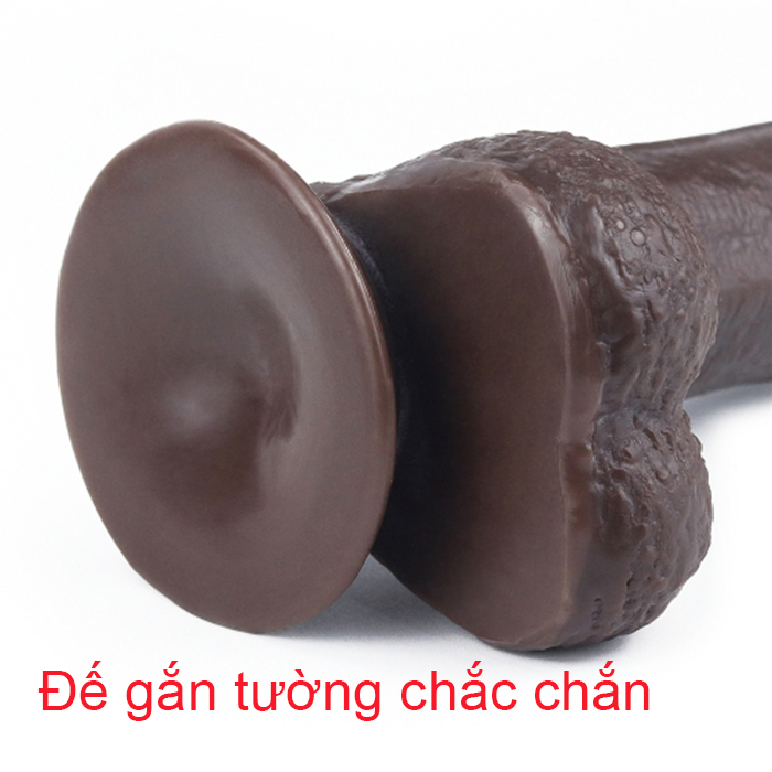 Dương vật giả Lovetoy DV 61 da đen 2 lớp siêu thực, cực mềm mại