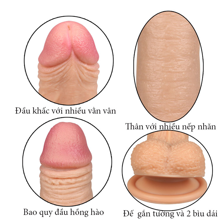 Dương vật hít sàn silicon mềm mịn DV58B kích thích mua ngay