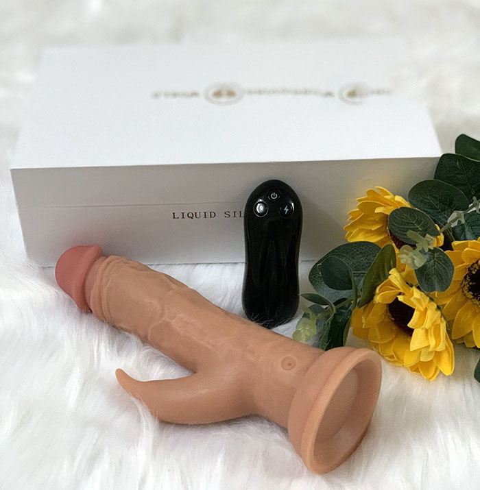 Dương vật giả silicon siêu mềm rung mạnh kích thích cực đã