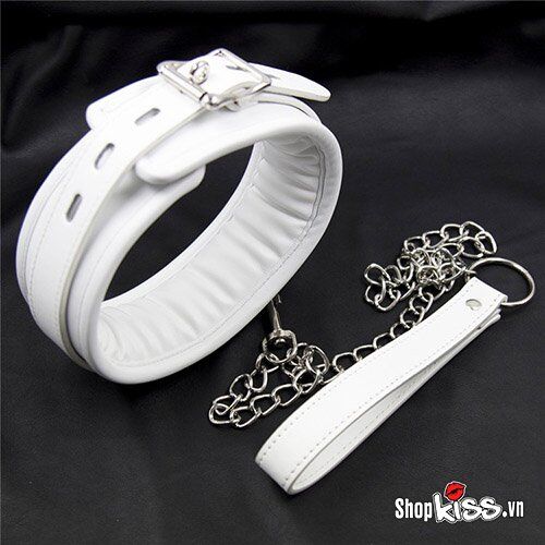  Bảng giá Dụng cụ bạo dâm xích cổ da màu trắng có đệm êm tốt nhất