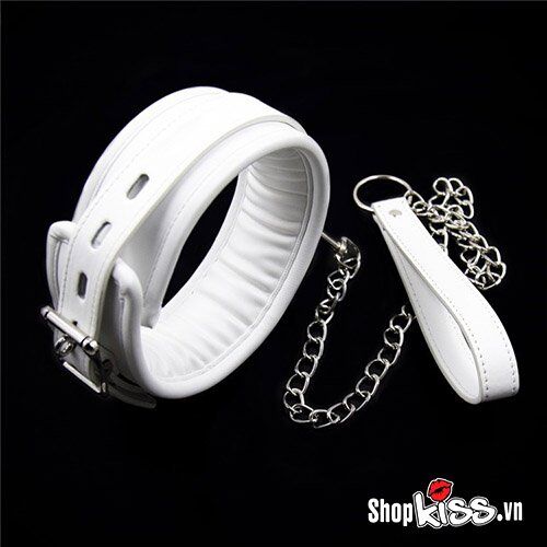  Bảng giá Dụng cụ bạo dâm xích cổ da màu trắng có đệm êm tốt nhất