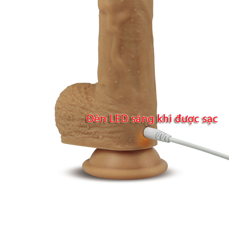Dương vật giả Lovetoy Nature Cock Liam silicon 2 lớp rung ngoáy