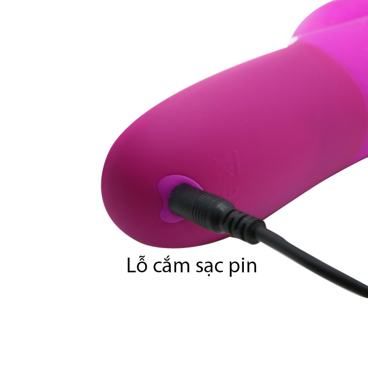 Dương vật giả cầm tay Pretty Love rung thụt silicon mềm mại