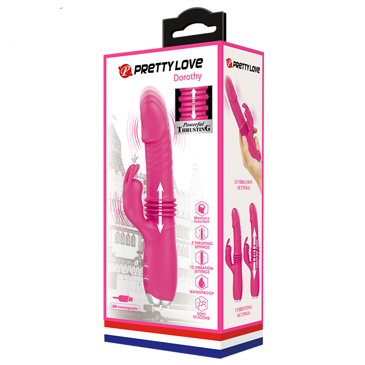 Dương vật giả mini PrettyLove Dorothy rung thụt silicon mềm