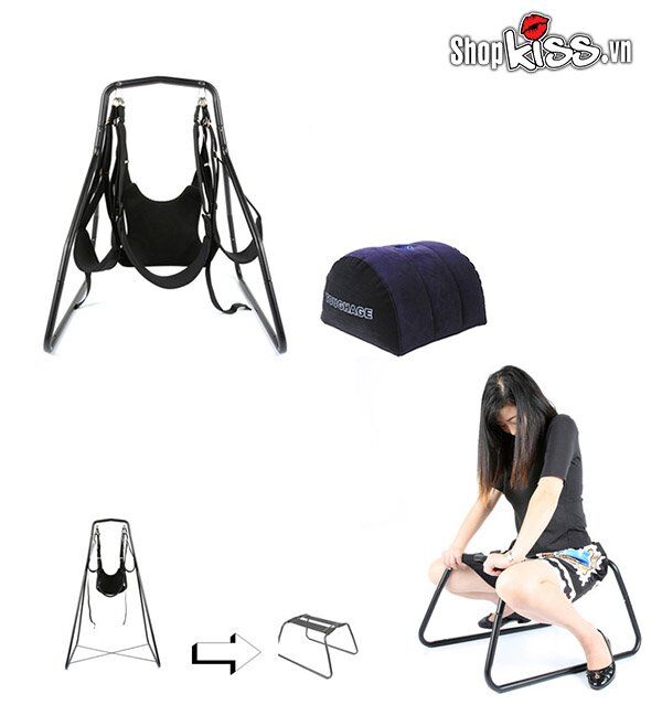 Bộ ghế xích đu tình yêu 3in1 đồ chơi bạo dâm nữ tự sướng