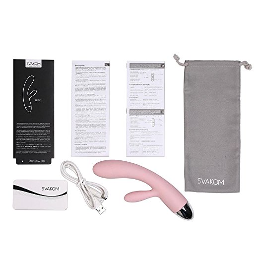 Dương vật giả massage điểm G SVAKOM Alice silicon cao cấp, rung đa chế độ