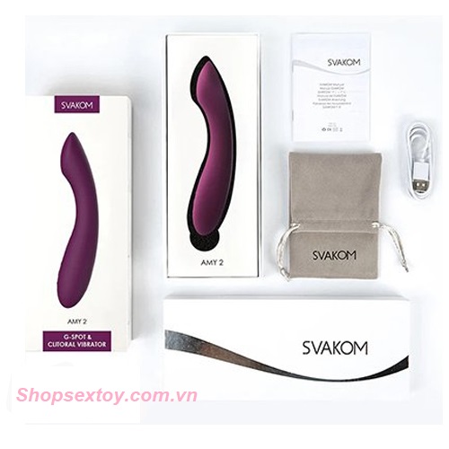 Máy massage âm đạo SVAKOM AMY 2 CR18 silicone cao cấp chống nước