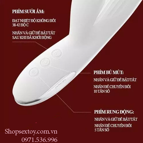 Máy rung hút âm vật Svakom Eria 10 chế độ rung hút êm