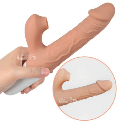 Dương Vật Giả Rung Thụt Có Nhánh Mút Kích Thích Đa Cực Cực Đỉnh