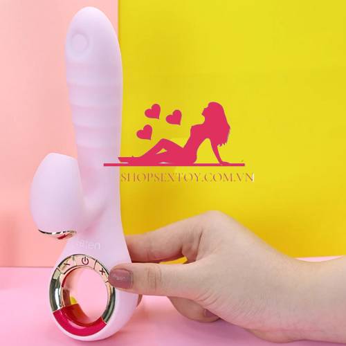 Dương vật giả Leten SUCKING VIBRATOR DV77 rung liếm tỏa nhiệt Nhật