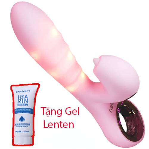 Dương vật giả Leten SUCKING VIBRATOR DV77 rung liếm tỏa nhiệt Nhật
