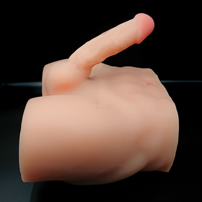 Half Body Male Doll Large Silicone Penis Soft Realistic