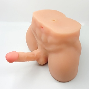 Half Body Male Doll Large Silicone Penis Soft Realistic