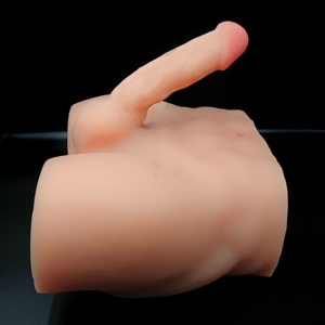 Half Body Male Doll Large Silicone Penis Soft Realistic