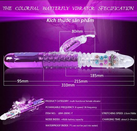 Dương Vật Giả LIBO DV 35 Đa Năng Tăng Khoái Cảm, Chất Lượng Cao