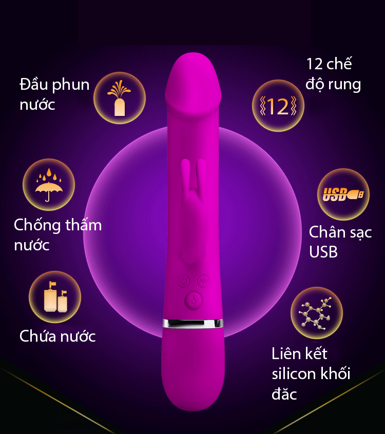 Dương vật silicon siêu rung bắn tinh như thật tăng khoái cảm