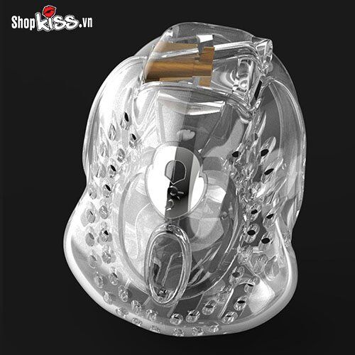 Transparent high-quality male chastity device for thrill