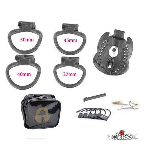 Transparent high-quality male chastity device for thrill