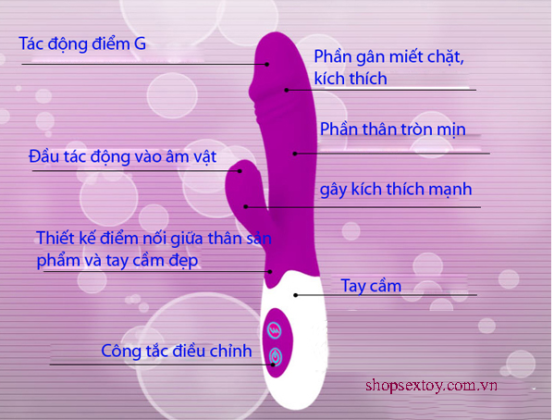 Pretty Love Multi-Mode Vibrating G-Spot Dildo