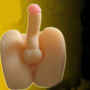 2-in-1 Dual Vibrating Realistic Vaginal and Penis Toy DV36A