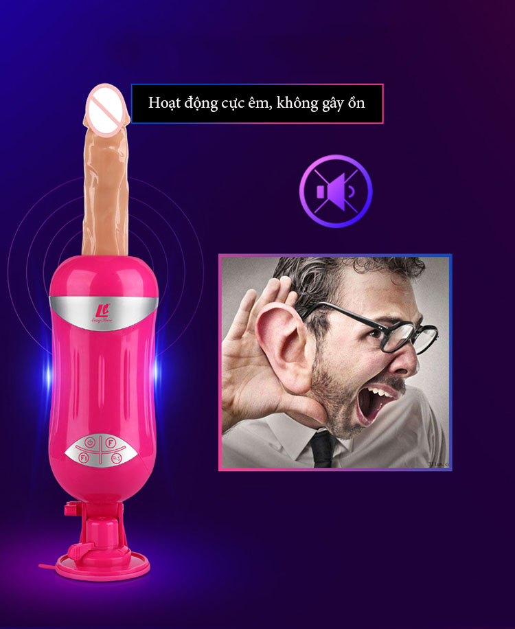 Dương vật giả tự động thụt xoay rung đa chức năng kích thích điểm G