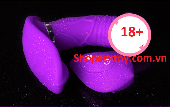 Máy massage rung kép làm tình điểm G điều khiển từ xa đẳng cấp