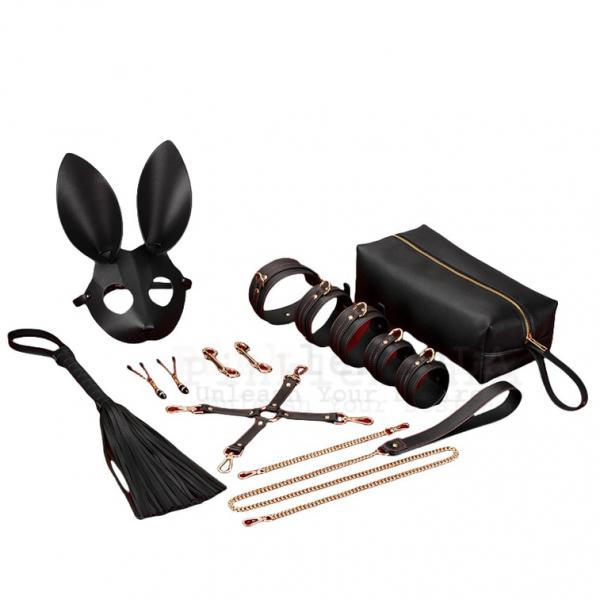 Bộ Đồ Chơi Bạo Dâm Cosplay Da Cao Cấp Mặt Nạ Thỏ Kích Thích Mạnh 