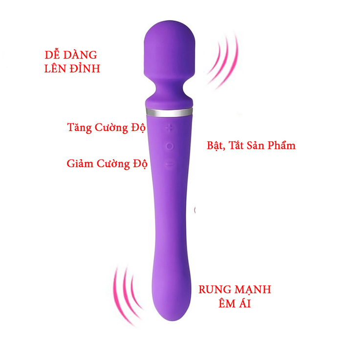 Chày Rung CR 14 Đa Tần Hai Đầu Tình Yêu Kích Thích Mạnh