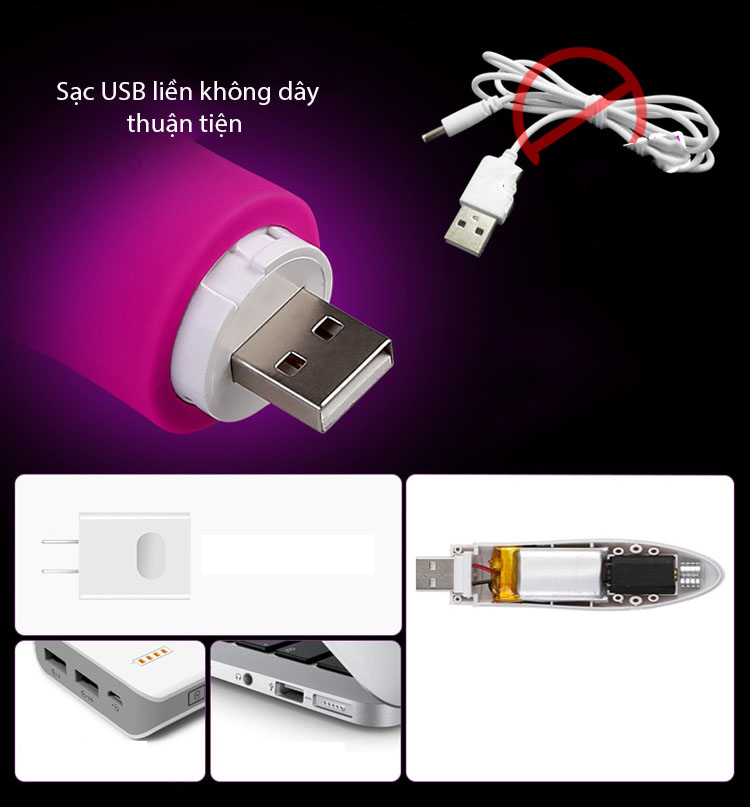 Thanh rung Leten mini sưởi ấm ấm áp cao cấp sạc pin MS41A