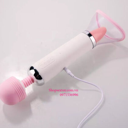 Chày rung đa năng CR 15 rung bú liếm sưởi ấm silicon mềm mại cực phê