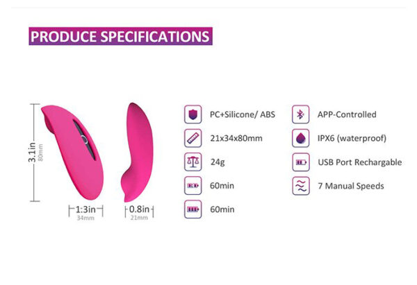 Trứng rung Candy gắn quần chíp điều khiển app cao cấp MS32K