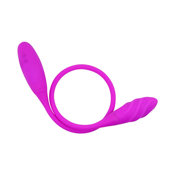 Premium Dual-Head Silicon Vibrating Egg Snaky Vibe USB Rechargeable