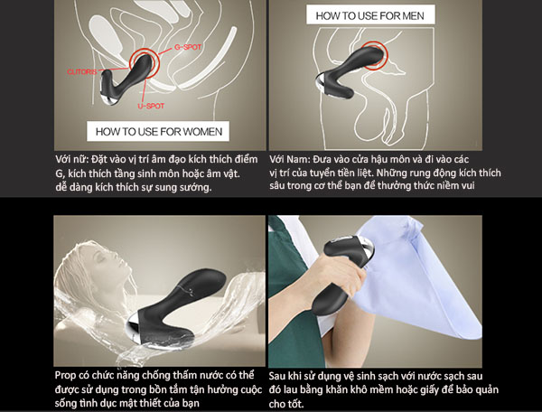 Máy massage rung Nalone Prop DC54H cao cấp tăng khoái cảm