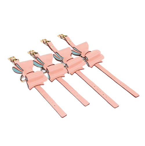 Bộ đồ chơi bạo dâm da PU hình nơ xinh xắn cho đôi tình nhân 