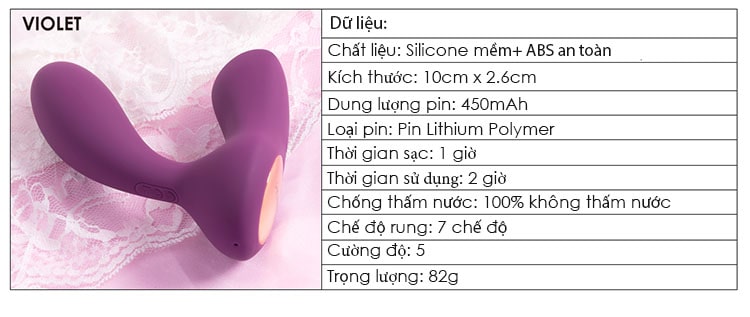Máy rung Svakom Vicky DC89M cao cấp kích thích hậu môn điểm G