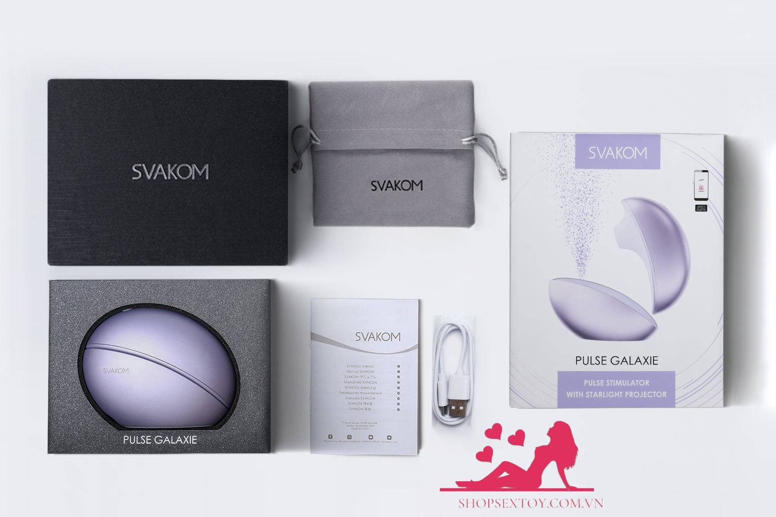 Svakom Pulse Galaxie máy bú mút mini đèn sao kết nối app hiện đại