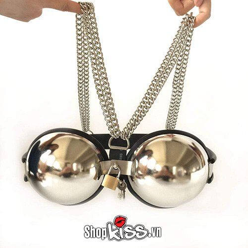 Đai khóa ngực thép không gỉ bạo dâm kích thích đam mê Đai khóa ngực thép không gỉ bạo dâm kích thích đam mê