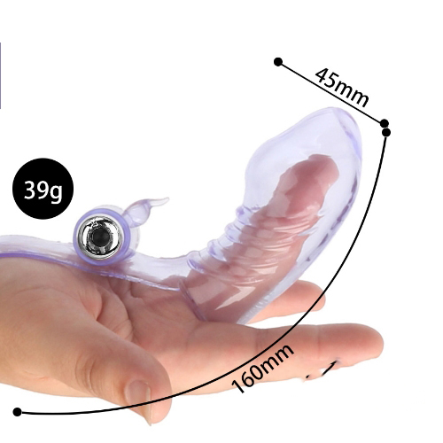 Bao silicon rung ngón tay điểm G siêu phê, cảm giác mới lạ DC10T