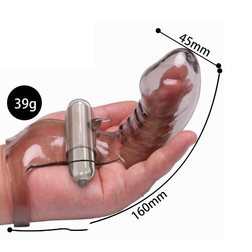 Bao silicon rung ngón tay điểm G siêu phê, cảm giác mới lạ DC10T