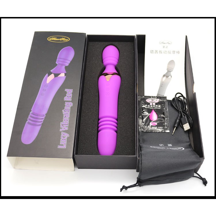 Chày Rung Lucy AV17B Sưởi Ấm 1 Đầu Rung Ngoáy Siêu Mượt